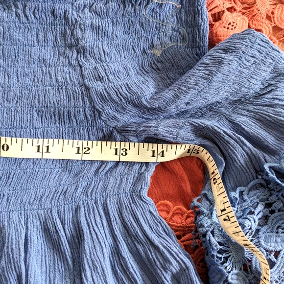 Rue 21 Women's Off Shoulder Shirred Blouses - Picture 12 of 16